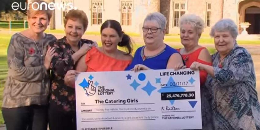 Zes vrouwen uit Wales winnen miljoenen in jackpot