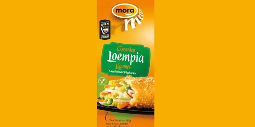 Vlees in Mora Groentenloempia's door verpakkingsfout