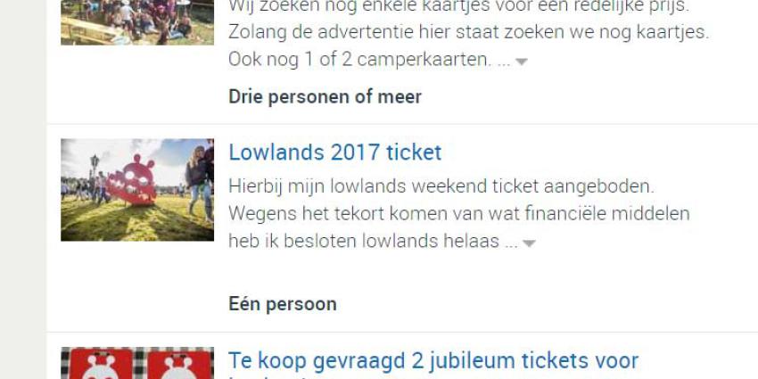 Groep vriendinnen pakken verkoper valse kaarten Lowlands terug