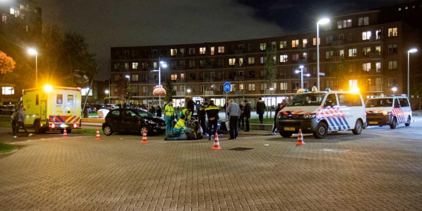 Maaltijdbezorger gewond na aanrijding