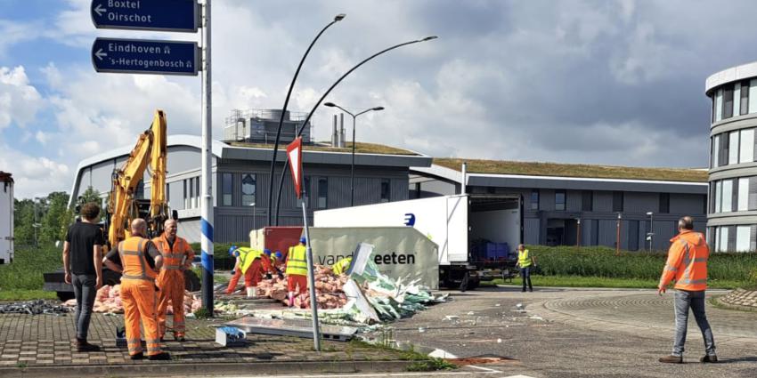 Varkensvlees op de weg
