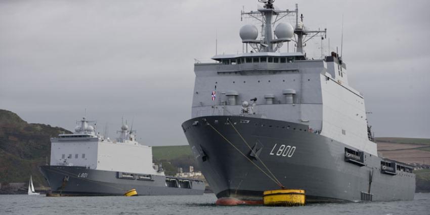 Hulpgoederen ebolalanden aan boord Karel Doorman​