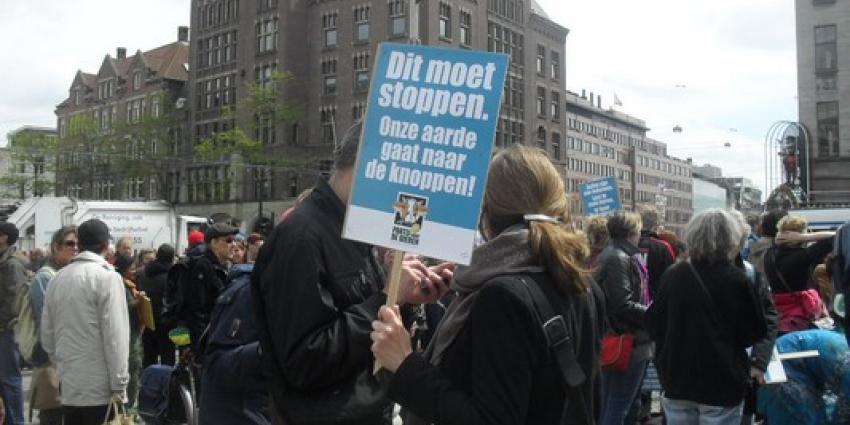 Foto van demonstratie tegen Monsanto | M. van Harten