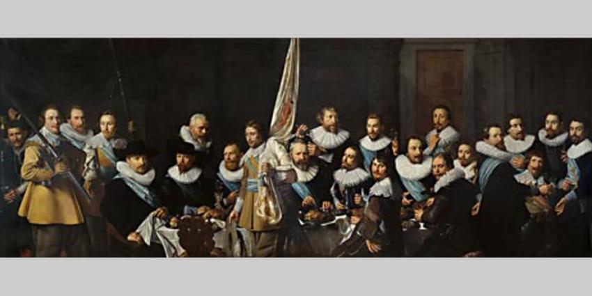 Foto van schilderij maaltijd schutters Pickenoy | Amsterdam Museum