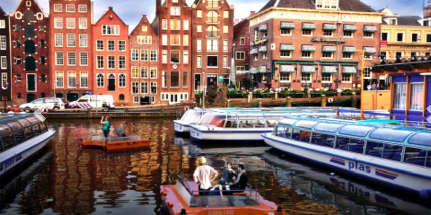 Onderzoek naar zelfsturende bootjes in Amsterdamse grachte