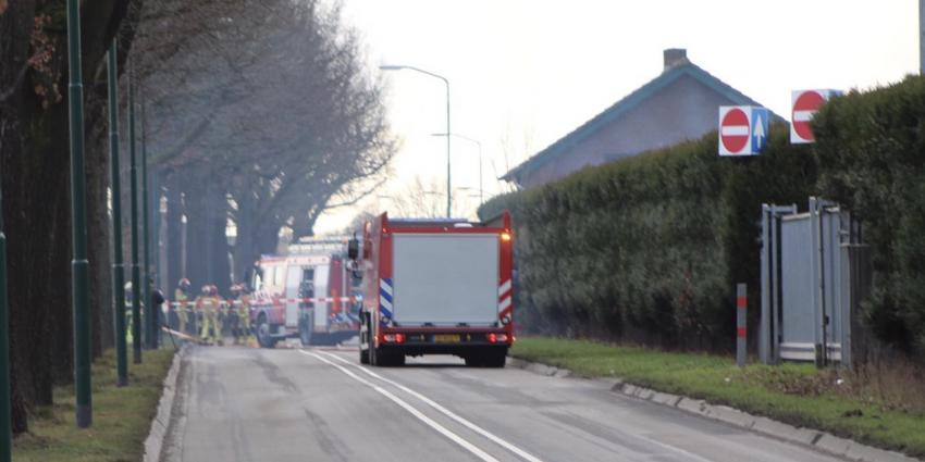  rookontwikkeling bij brand in schuur