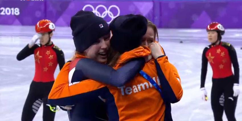Diskwalificaties leveren bronzen medaille op voor Nederlandse shorttracksters 