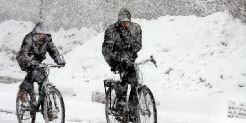 sneeuw-fietsers