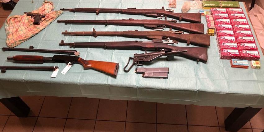 in beslag genomen wapens