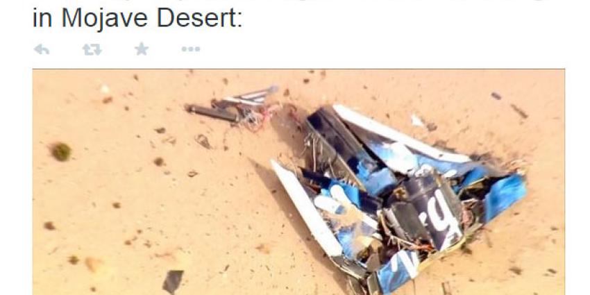 Ruimtevliegtuig SpaceShip Two neergestort