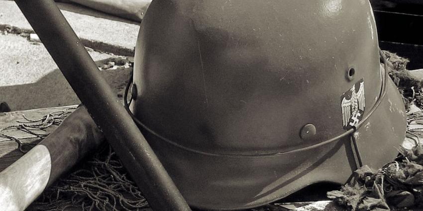 Foto van helm duitse leger tweede wereldoorlog