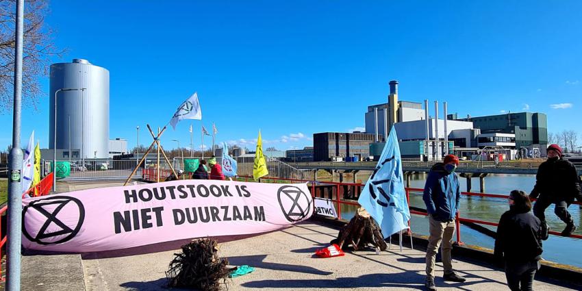 demonstratie bij biomassacentrale Vattenfall