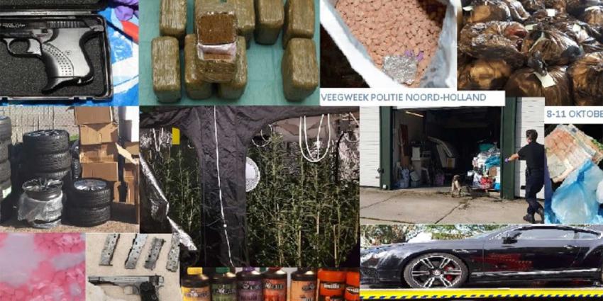 Productieve 'veegweek': wapens, geld, auto's en drugs gevonden