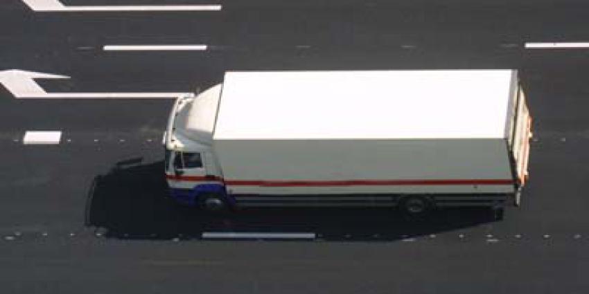vrachtwagen, afrit, snelweg, 