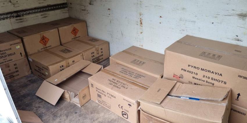 in beslag genomen vuurwerk