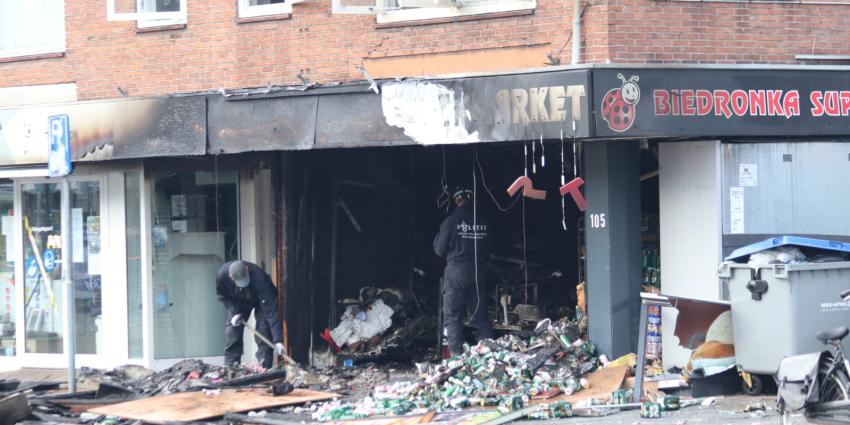Poolse supermarkt na explosie