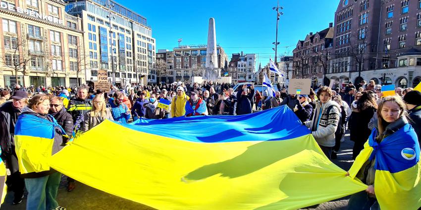 Demonstratie op de Dam