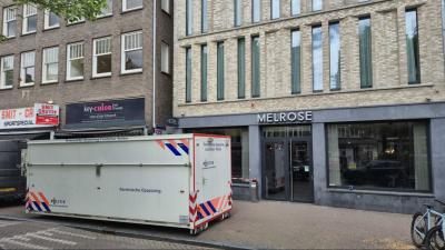 calamiteitencontainer-politie-lijnbaanstraat