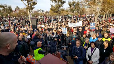 Protest tegen faillissementen ziekenhuizen