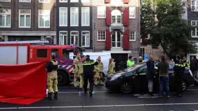 Voetganger overleden na aanrijding op Rozengracht in Amsterdam