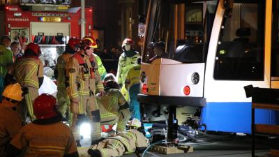 Hulpverleners op het Leidseplein