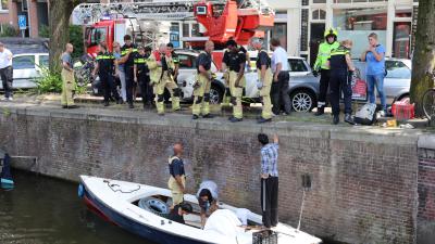 Hond gereanimeerd na val in gracht