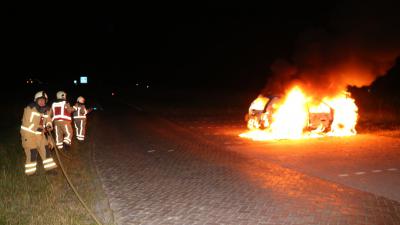 Foto van autobrand