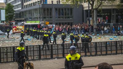 Opnieuw aanhoudingen voor ongeregeldheden Coolsingel