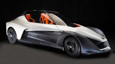 Elektrisch prototype Nissan BladeGlider op Spelen in Rio de Janeiro