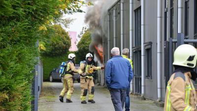 'Brand in geheim politiedepot in Eelde