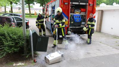 Opnieuw brandende afvalbakken nabij Hoogheemflats in Boxtel