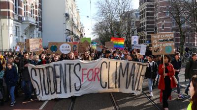 Demonstratie in Amsterdam voor een beter klimaat