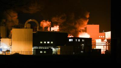 Zeer grote brand in Foxhol