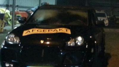 Porsche in beslag genomen bij verkeerscontrole