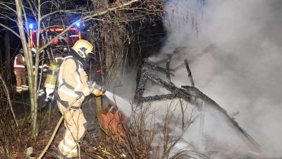 Kippenhok uitgebrand in Ruinen