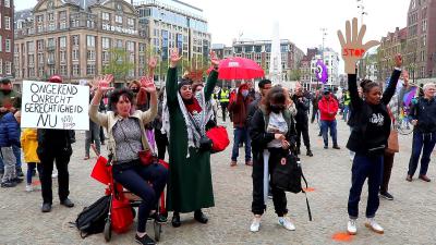 Demonstratie op de Dam