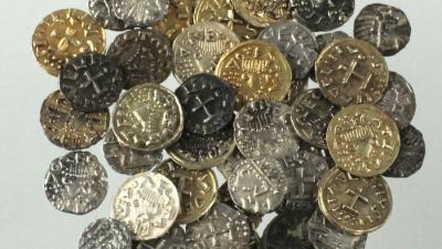 Foto van gevonden munten in Utrecht | RCE