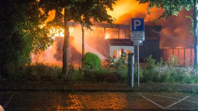 Foto van brand in Groningen