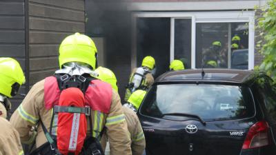 Foto van woningbrand in Schiedam