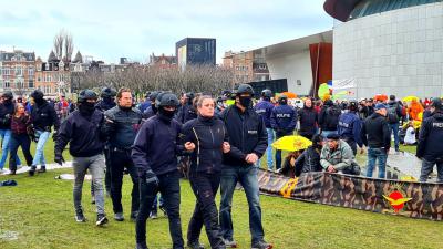 Politie maakt einde aan demonstratie