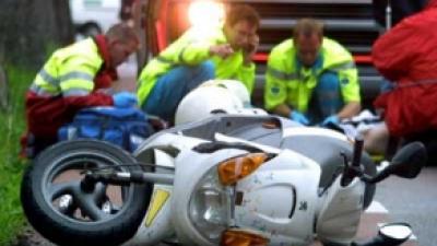 Foto van ongeval met scooter | Archief FBF.nl
