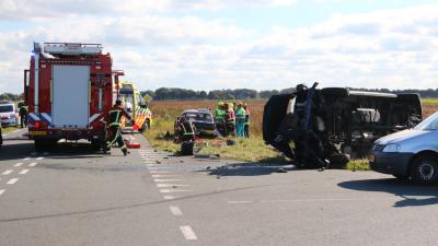 Gewonde bij aanrijding in Valthermond
