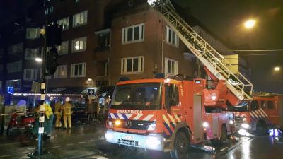 Zeer grote brand restaurant in Amsterdam