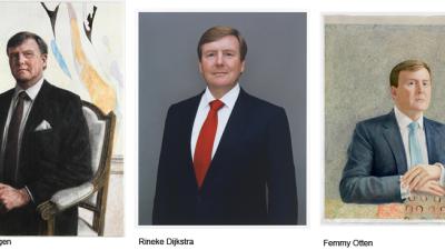 Foto van staatsieportretten koning Willem Alexander