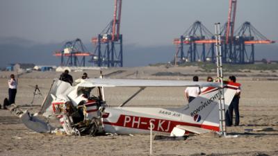 Foto van vliegtuigcrash Tweede Maasvlakte | Flashphoto | www.flashphoto.nl