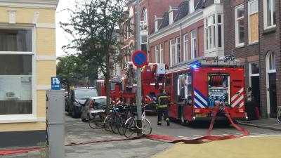 Brandweer aanwezig in Kleine Kruisstraat