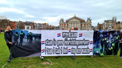 Demonstratie op Museumplein