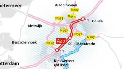 Schultz start aanpak fileknelpunt A20 Nieuwerkerk a/d IJssel - Gouda
