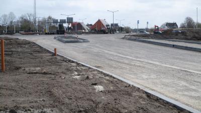 Aanleg nieuwe rotonde