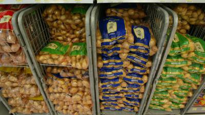 Minder aardappelen per hectares